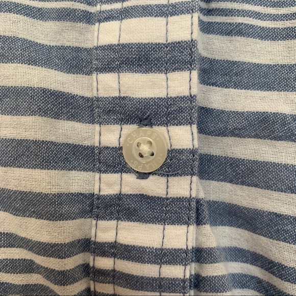 🎉HP🎉 Chaps Blue & White Striped Top Size XL - Picture 6 of 11